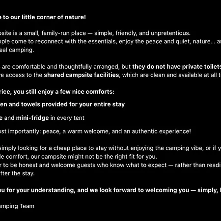 Kemping La Tente De Mercone - Pratu *